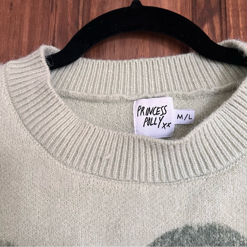 princess polly green wave sweater